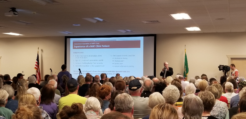 Concerned citizens gather to get facts about proposed MAT clinic